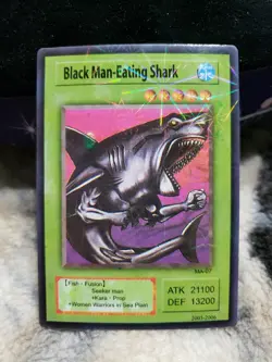 Shark That Eats Black Man Funny Yugioh Card Translation 2006 Chinese Fun Meme - Image 1