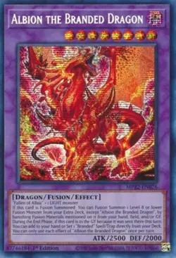 Yugioh! MP Albion the Branded Dragon - MP22-EN076 - Prismatic Secret Rare - 1st - Image 1