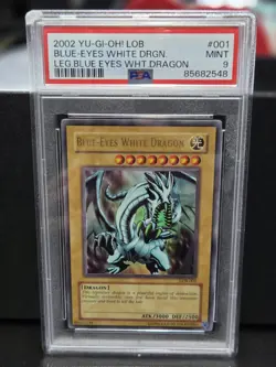 Blue-Eyes White Dragon LOB-001 The Legend of Blue Eyes White Dragon PSA 9 - Image 1
