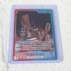 One Piece Portgas.D.Ace Foil Leader OP13-002 One Piece CCG - Image 1