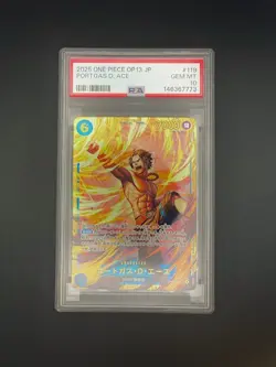 2025 ONE PIECE JAPANESE OP13-CARRYING ON HIS WILL #119 PORTGAS D. ACE PSA 10 - Image 1
