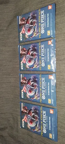 Lot Of 4 One Piece OP-03 Pillars Of Strength Sealed Booster Packs English NEW - Image 2