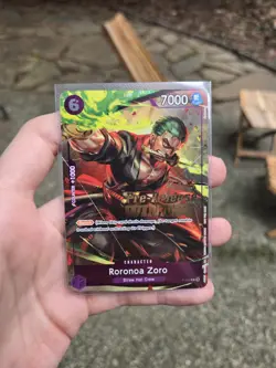 One Piece CCG Roronoa Zoro Pre-Release Winner Promo P-045 - Image 1