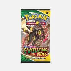 Pokemon TCG Sword & Shield Evolving Skies Booster Pack – 10 Cards NEW - Image 1