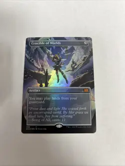 Crucible Of Worlds Borderless Foil Card #393 MTG LP - Image 1