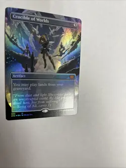 Crucible Of Worlds Borderless Foil Card #393 MTG LP - Image 2