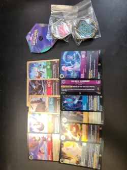 Disney Lorcana Promo Cards X11 Pins Spindown - Image 1