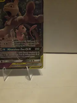 Pokemon Mewtwo & Mew GX TAG TEAM Ultra Rare Holo Card Unified Minds HP 270 - Image 4