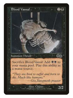 Blood Vassal MTG Urza's Saga Common LP Lightly Played Single Card - Image 1