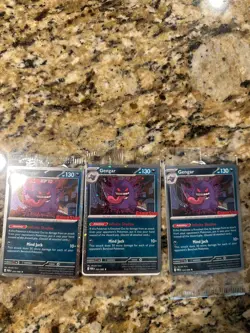 Pokemon Gengar GameStop Promo Stamped Card English 050/088 SEALED X3 - Image 1