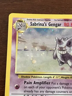 Pokemon TCG Sabrina's Gengar Gym Challenge Holo Card 14/132 Vintage - Image 2
