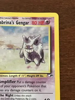 Pokemon TCG Sabrina's Gengar Gym Challenge Holo Card 14/132 Vintage - Image 3