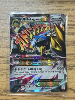 M Metagross EX Black Star Promo Holo Card XY35 MP Edges Lifting - Image 1