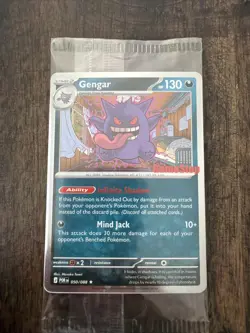 Pokemon Gengar GameStop Promo Stamped Card English 050/088 SEALED - Image 1