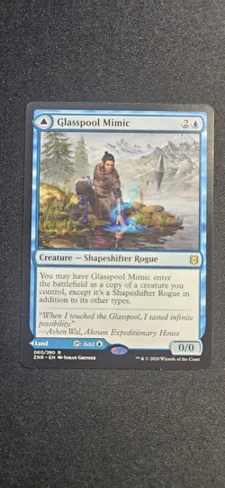 Glasspool Mimic Glasspool Shore Zendikar Rising Rare Card MTG 60 - Image 1