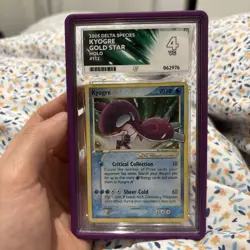 Kyogre Gold Star Holo ACE 4 Pokemon EX Delta Species 112/113 - Image 2