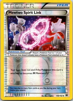 Mewtwo Spirit Link 144/162 UC BREAKthrough Pokemon Reverse Holo NM - Image 1
