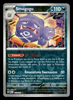 Carte Pokemon SMOGOGO 110/165 HOLO REVERSE EV3.5 MEW 151 FR - Image 1