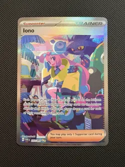 Pokemon Iono 237/091 Paldean Fates Special Illustration Rare NM - Image 1
