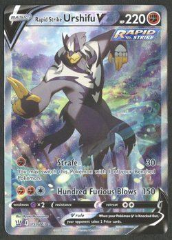 Pokemon TCG: Rapid Strike Urshifu V 153/163 Battle Styles Alternate Art - Image 1