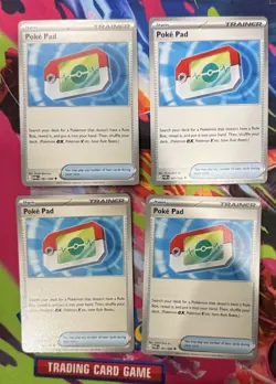 4x Poke Pad 081/088 x4 - NM Perfect Order Pokemon Playset ME03 - Image 1
