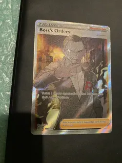 Pokemon Sword & Shield Rebel Clash Giovanni boss’s Orders 189/192 mint full art - Image 1