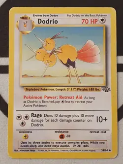 Pokemon Karte Dodri 34/64 Dschungel Set Jungle Pokemon NM Dodrio - Image 2