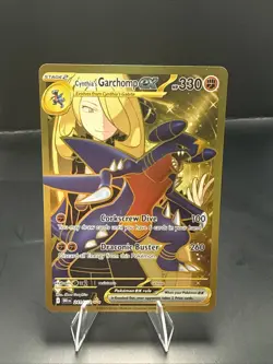 Pokemon Cynthia's Garchomp EX 241/182 Hyper Rare Holo SV10 Destined Rivals - Image 2