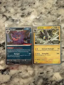 PROMOS! Gengar GameStop Promo 050 & Luxray Perfect Order Promo 028 Pokemon - Image 1