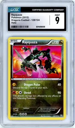 Pokemon Rayquaza #128 Dragons Exalted Holo CGC 9 Mint - Image 1