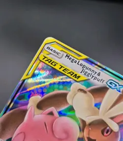 Pokemon TCG Mega Lopunny & Jigglypuff GX Holo Rare 165/236 Cosmic Eclipse - Image 4