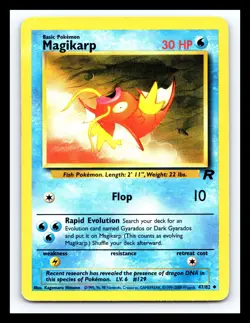 💥 Magikarp | Pokemon TCG 2000 | (Rocket Set) Non Holo Vintage # 47/82 - Image 1