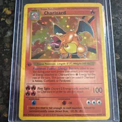Fan Made Prop Charizard 4/102 First edition Holo Rare 1999 Pokemon Base Set - Image 5