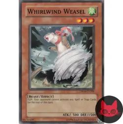 Yugioh Whirlwind Weasel DR04-EN205 Common NM - Image 1