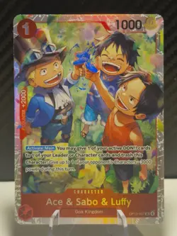 OP13-007 Ace & Sabo & Luffy SR - One Piece TCG - English - Image 1