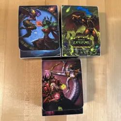 Lot Of 3 World of Warcraft Empty Deck Boxes Fields Of Honor Legion Betrayer - Image 2