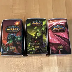 Lot Of 3 World of Warcraft Empty Deck Boxes Fields Of Honor Legion Betrayer - Image 4
