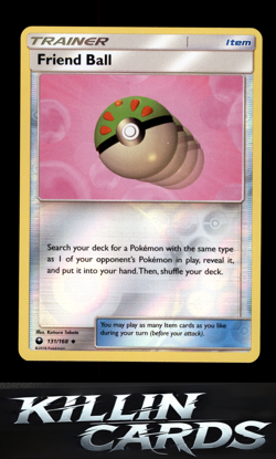 Reverse Holofoil Friend Ball 131/168 Pokemon Uncommon SM - Celestial Storm Card - Image 1