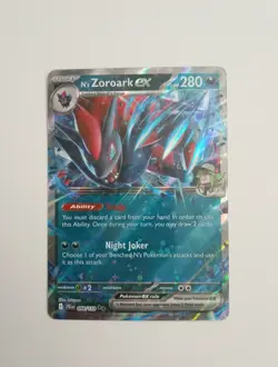 Pokemon TCG N's Zoroark EX Double Rare Holo Card 098/159 SV09 Journey Together - Image 1