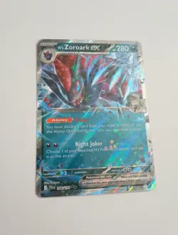 Pokemon TCG N's Zoroark EX Double Rare Holo Card 098/159 SV09 Journey Together - Image 2