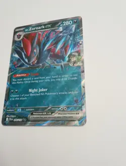 Pokemon TCG N's Zoroark EX Double Rare Holo Card 098/159 SV09 Journey Together - Image 3