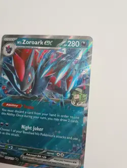 Pokemon TCG N's Zoroark EX Double Rare Holo Card 098/159 SV09 Journey Together - Image 4