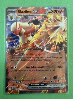 Pokemon SV09: Journey Together 024/159 Blaziken ex Holo Card Near Mint or Better - Image 1