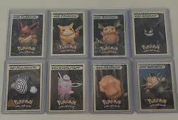 1999 Hasbro Toy Wishes Magazine Pokemon Gold Foil Card COMPLETE SET OF 8 GENGAR - Image 1