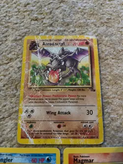 Pokemon TCG WOTC Base Fossil Bundle Joblot 18x cards including rare Aerodactyl - Image 2