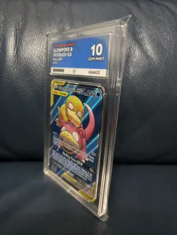 Slowpoke & Psyduck GX 217/236 Unified Minds Pokemon Card 2019 Graded Mint Ace 10 - Image 4