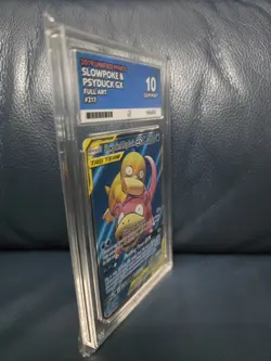 Slowpoke & Psyduck GX 217/236 Unified Minds Pokemon Card 2019 Graded Mint Ace 10 - Image 5