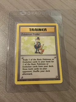 Pokemon Card TCG WOTC Base Set Trainer Pokemon Trader 77/102 - Image 1