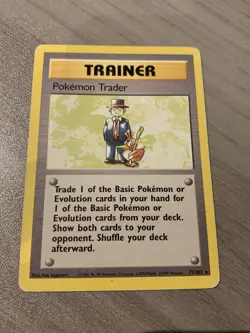 Pokemon Card TCG WOTC Base Set Trainer Pokemon Trader 77/102 - Image 2
