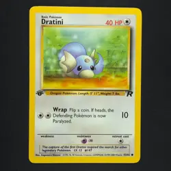 Dratini 53/82 - 1st Edition Team Rocket - Pokemon Card - Image 1